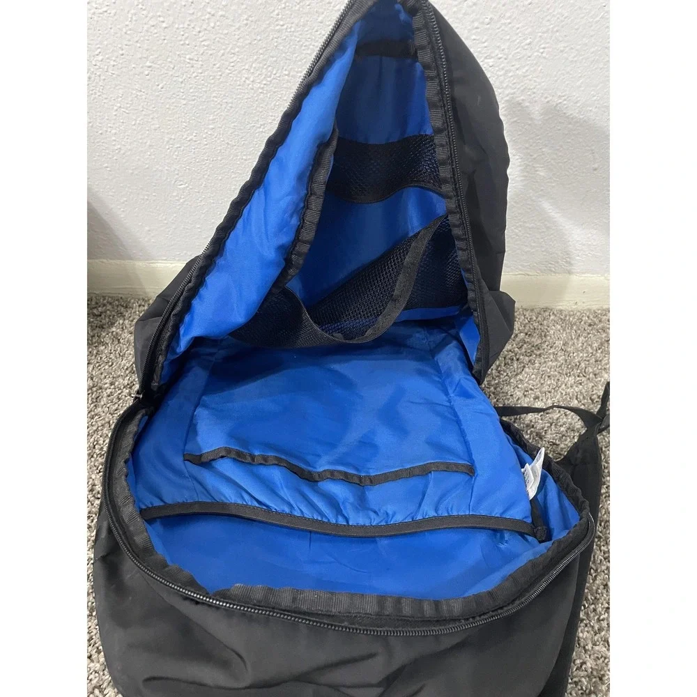 Adidas Originals Trefoil Backpack Black Blue Recycled Polyester 3-Stripes Bag